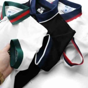 Áo Polo ACE Demim Màu Trắng