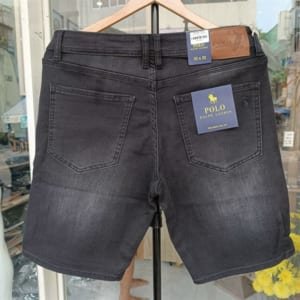 Short jean Polo xám wash