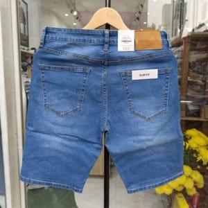 Quần short jean zara xanh wash