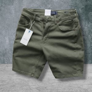 Quần short jean Jack & Jones xanh rêu