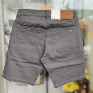 Short jean nam lacoste màu xám