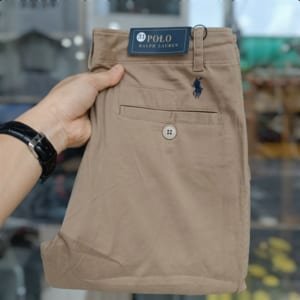 Quần kaki túi chéo polo vàng đậm