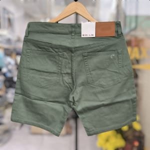 Quần short jean lacoste màu rêu