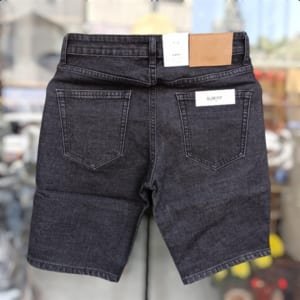 Quần short jean zara đen muối tiêu