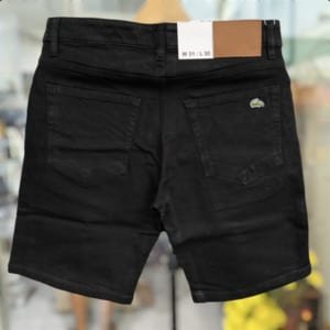 Quần short jean lacoste màu đen