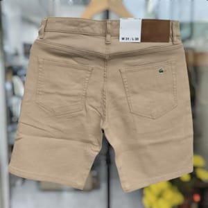 Short jean nam lacoste màu vàng