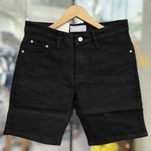 Quần short jean lacoste màu đen