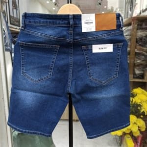 Quần short jean zara xanh wash nhẹ