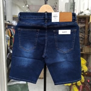 Quần short jean zara xanh wash đậm