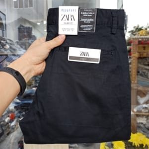 Quần kaki túi chéo zara màu đen