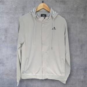 Áo khoác Adidas nón rời xanh ngọc