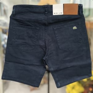 Quần short jean lacoste xanh đen