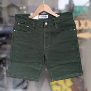 Short jean nam lacoste rêu đậm