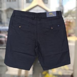 Quần short đũi linen Polo xanh đen