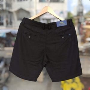 Quần short linnen polo big size đen
