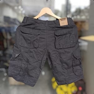 Quần short túi hộp xám tím