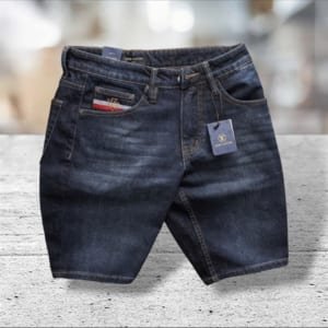 Quần short jean Louis vuitton xanh đậm