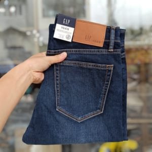 Quần Jean Gap Co Giãn Màu Xanh 61