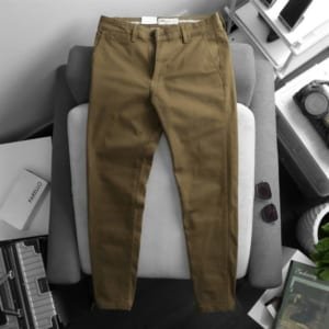 Quần Kaki Túi Chéo Zara Màu Vàng Bò