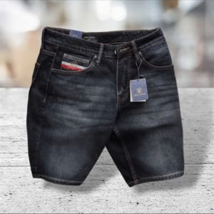 Quần short jean Louis vuitton xanh đen wash