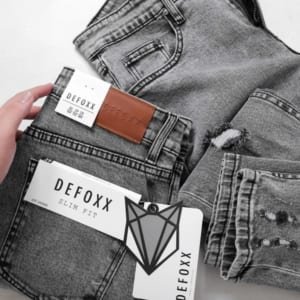 QUẦN JEAN DEFOXX XÁM WASH RÁCH