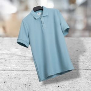 Áo thun BTM pique xanh biển