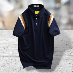 Áo thun On smile studio xanh đen