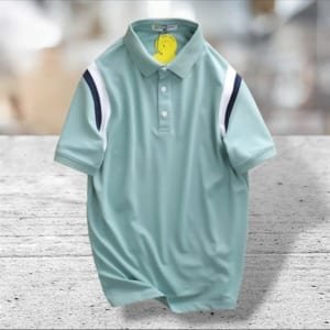 Áo thun on smile studio xanh nhạt