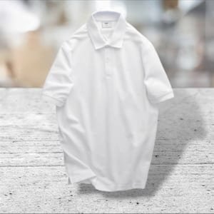 Áo thun BTM pique màu trắng