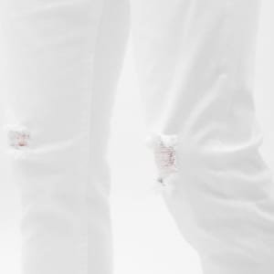 Quần jean Defoxx rách gối đen trắng