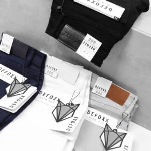 Quần jean defoxx xám trắng 250614