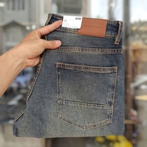 Quần jean BTM wash rêu đậm