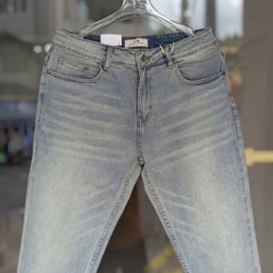 Quần jean BTM wash xanh bạc