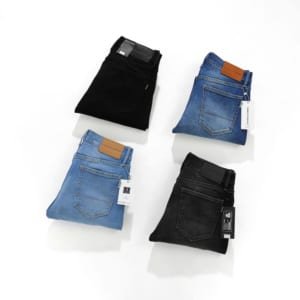 Quần jean Amancio đen co giãn nhẹ