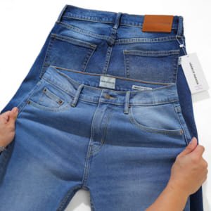 Quần jean Amancio xanh wash đậm