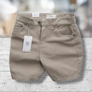 Quần short kaki jean BTM màu be