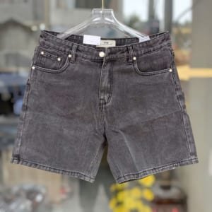 Quần short jean BTM xám trơn