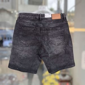 Quần short jean BTM xám wash