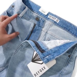 Quần short jean DEFOXX xanh bạc 250506