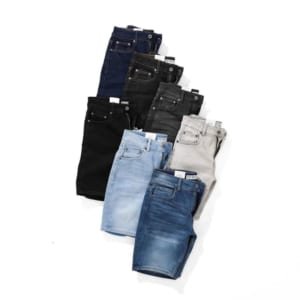 Quần short jean DEFOXX đen xám 250508
