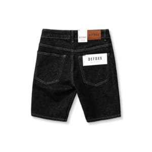 Quần short jean DEFOXX đen muối tiêu 250301