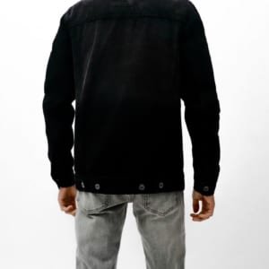 Áo khoác jean defoxx màu đen xuất khẩu