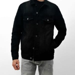 Áo khoác jean defoxx màu đen xuất khẩu