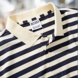 Áo thun defoxx xanh đen sọc ngang