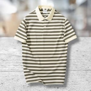 Áo thun Defoxx rêu sọc ngang cá tính