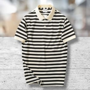 Áo thun defoxx đen sọc ngang