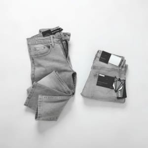 Quần jean Defoxx xám nhạt 240508
