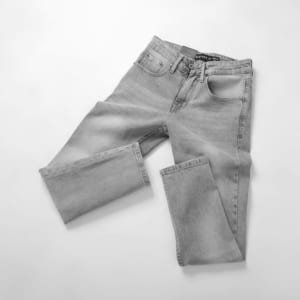 Quần jean Defoxx xám nhạt 240508